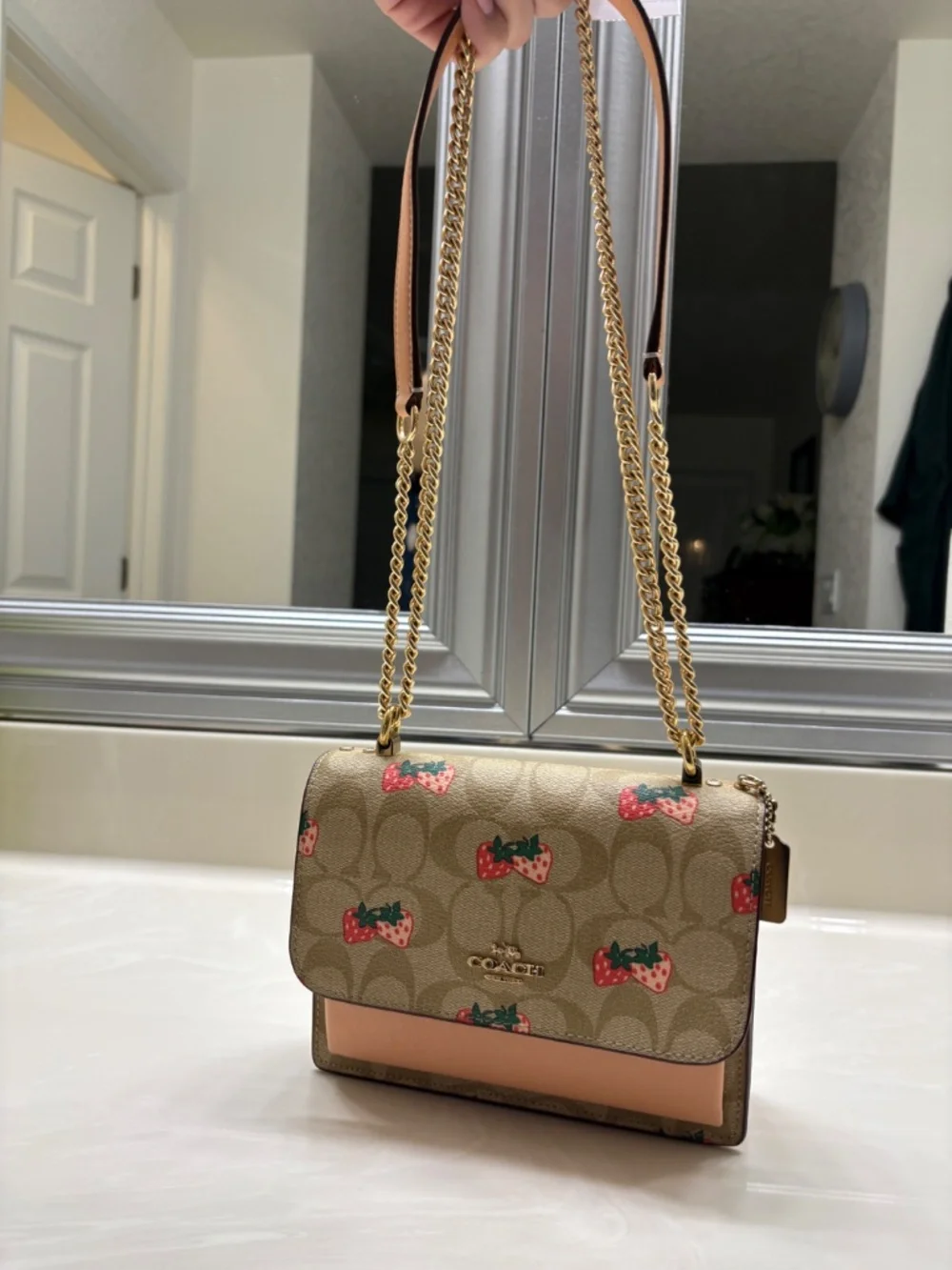 Coach Klare Crossbody Bag - Strawberry Print